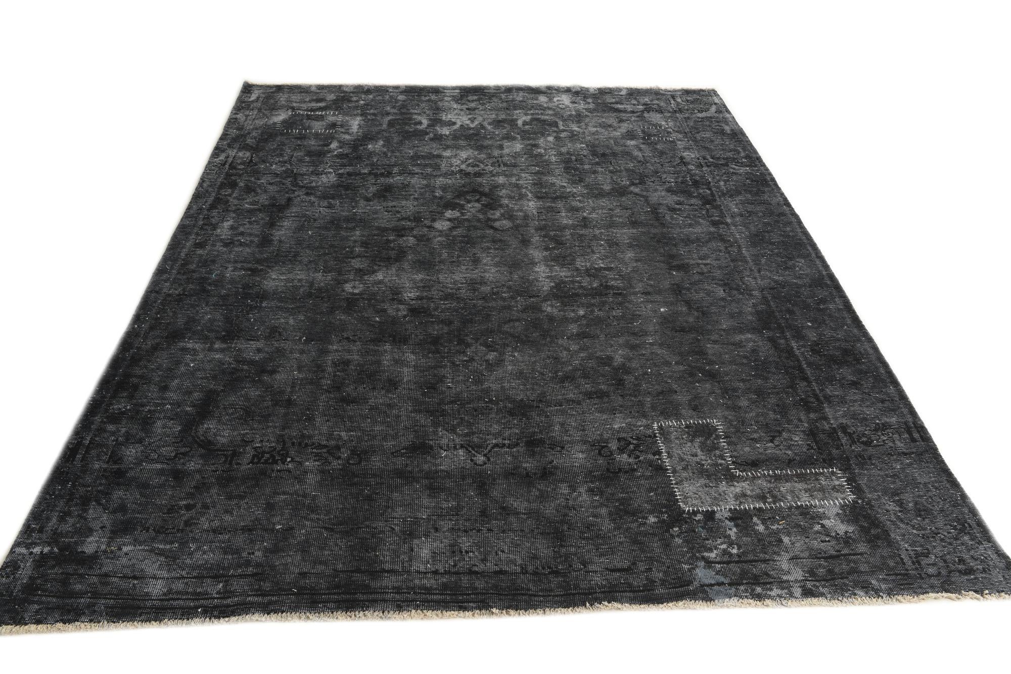 7' 3 x 9' 7 Hand Knotted Ultra Vintage Persian Wool Rug