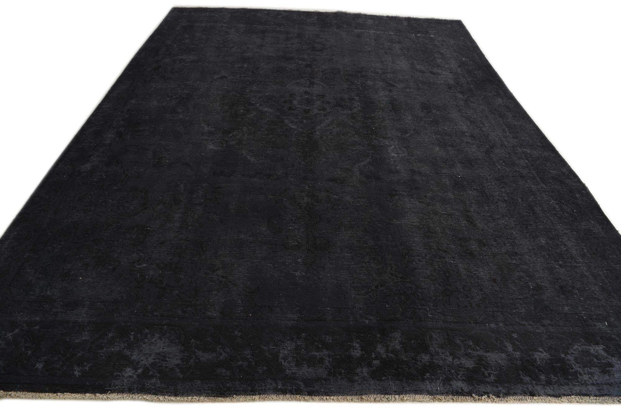 9' 1 x 12' 8 Hand Knotted Ultra Vintage Persian Wool Rug