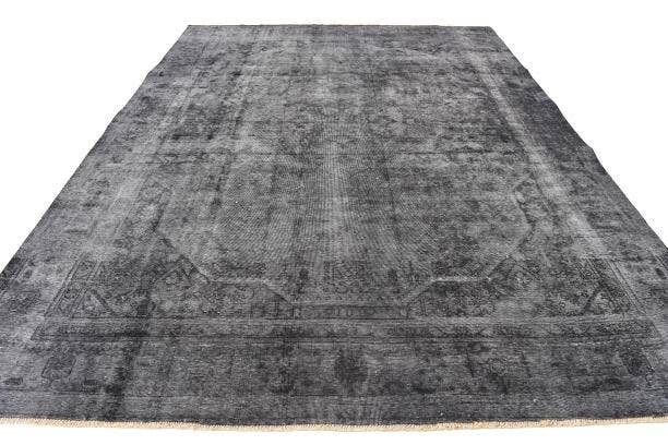 Detail image of 8' 5 x 12' 7 Hand Knotted Ultra Vintage Persian Wool Rug