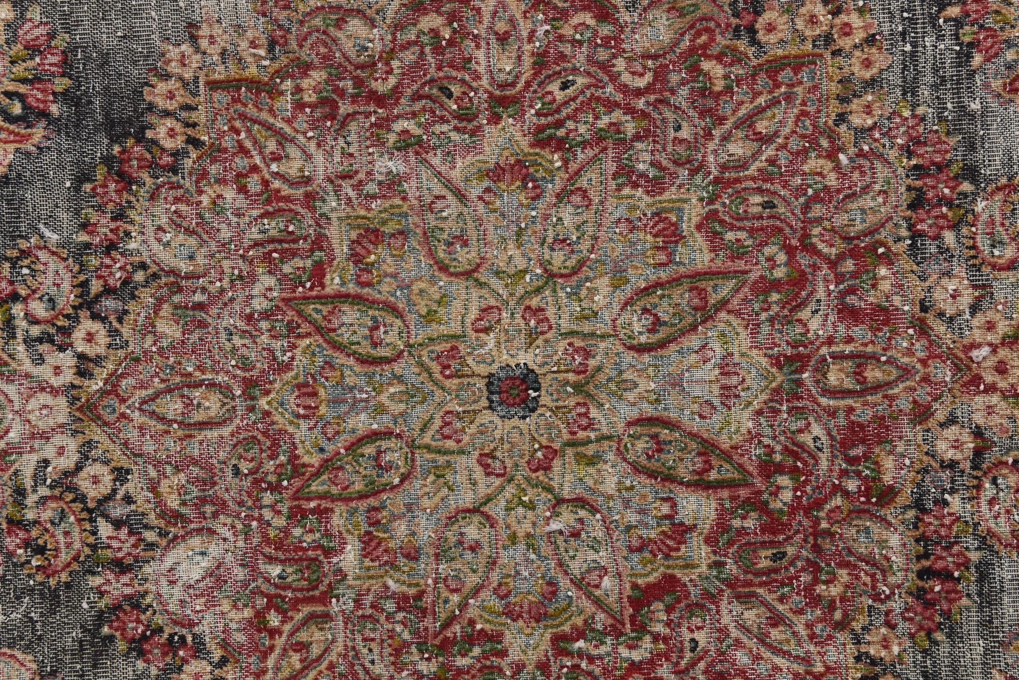 6' x 10' 9 Hand Knotted Ultra Vintage Persian Wool Rug