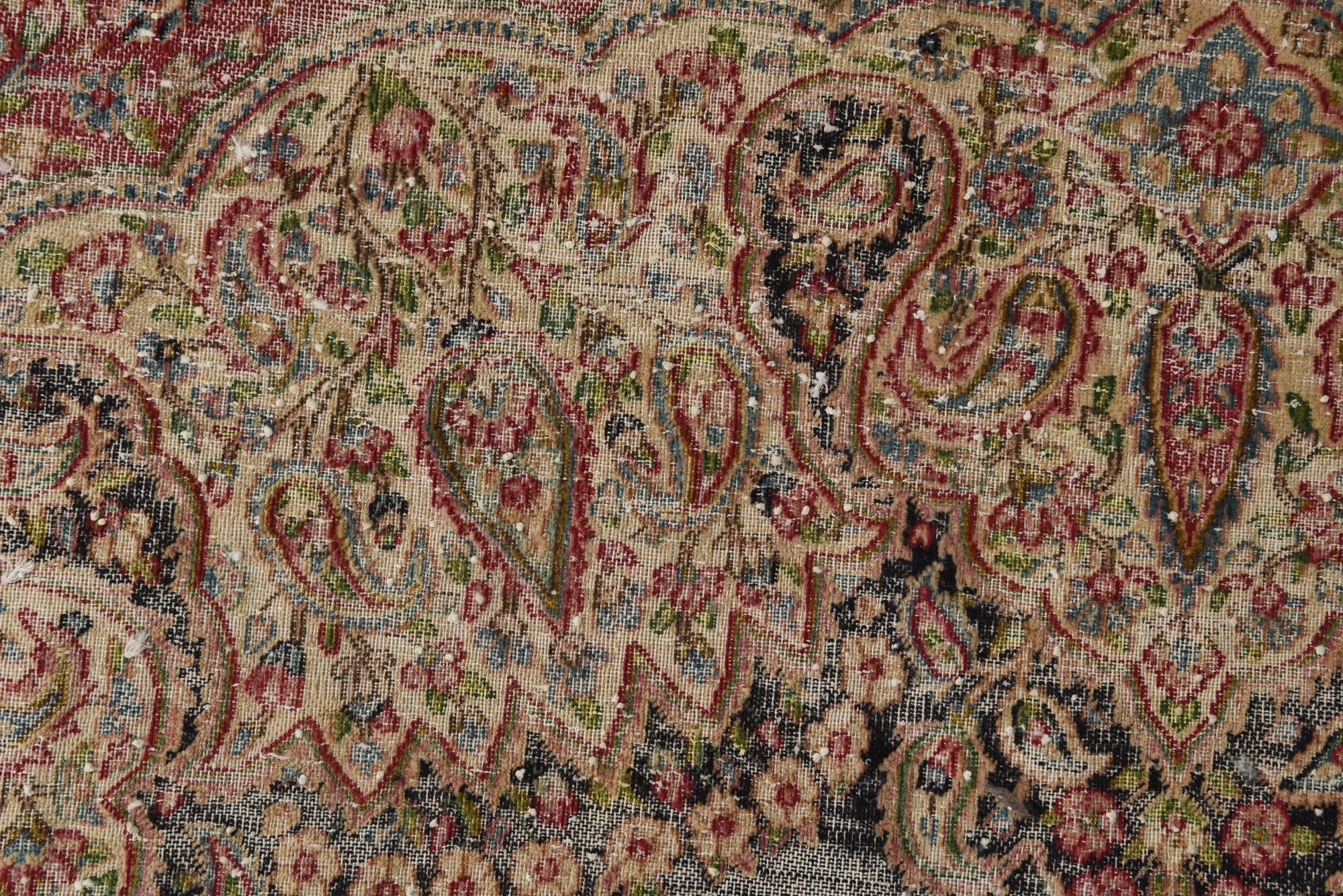 6' x 10' 9 Hand Knotted Ultra Vintage Persian Wool Rug