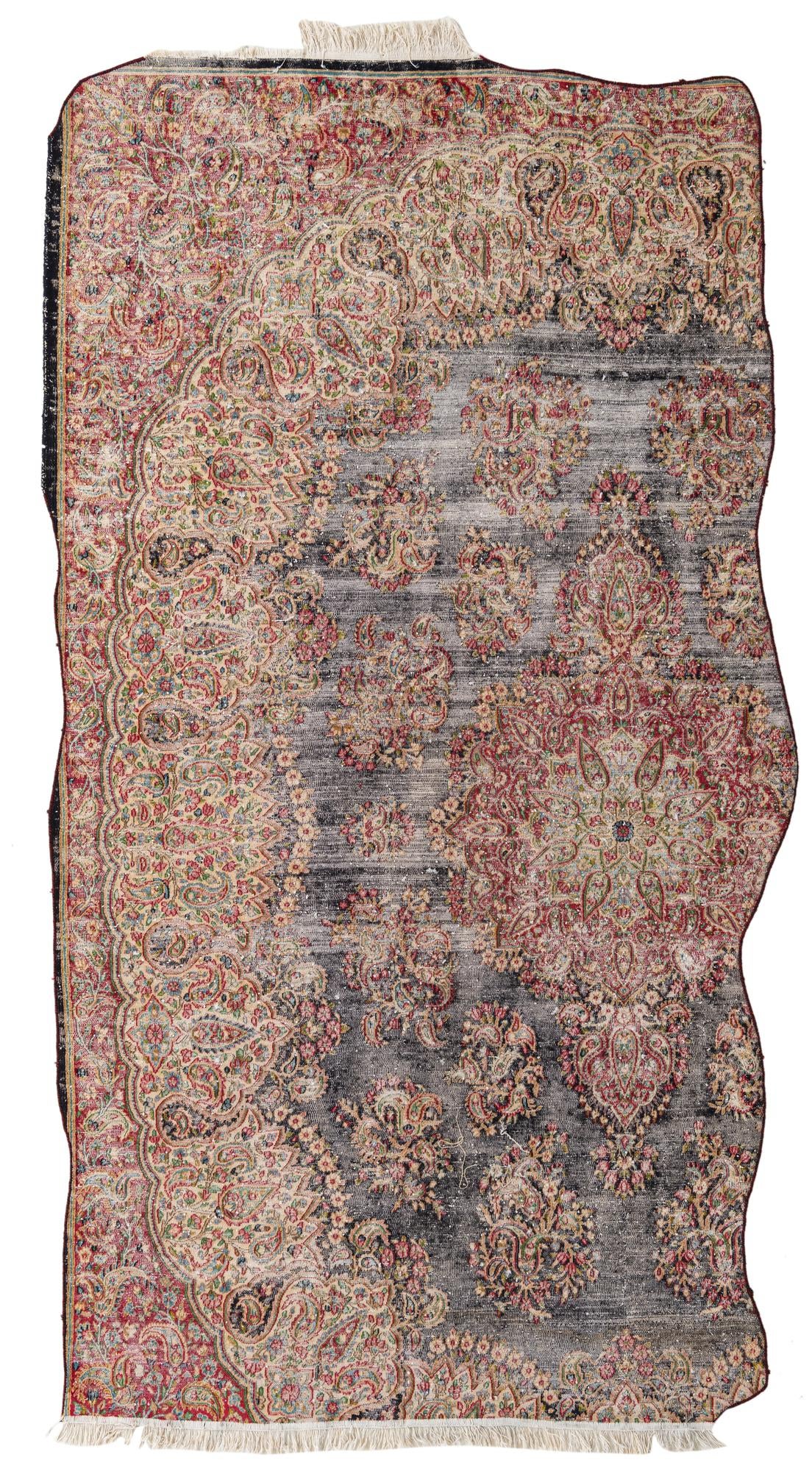 6' x 10' 9 Hand Knotted Ultra Vintage Persian Wool Rug