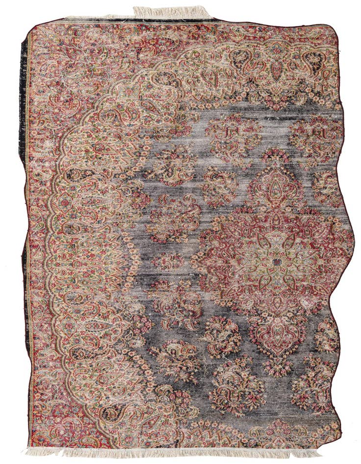 Detail image of 6' x 10' 9 Hand Knotted Ultra Vintage Persian Wool Rug
