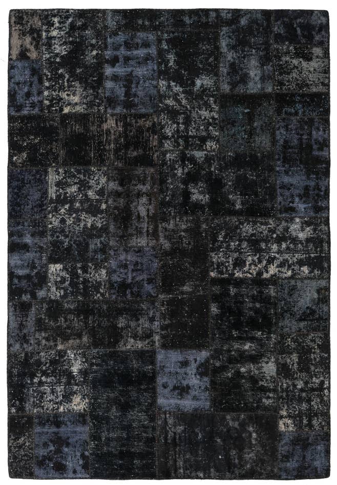 Detail image of 5' 7 x 8' Hand Knotted Ultra Vintage Persian Wool Rug