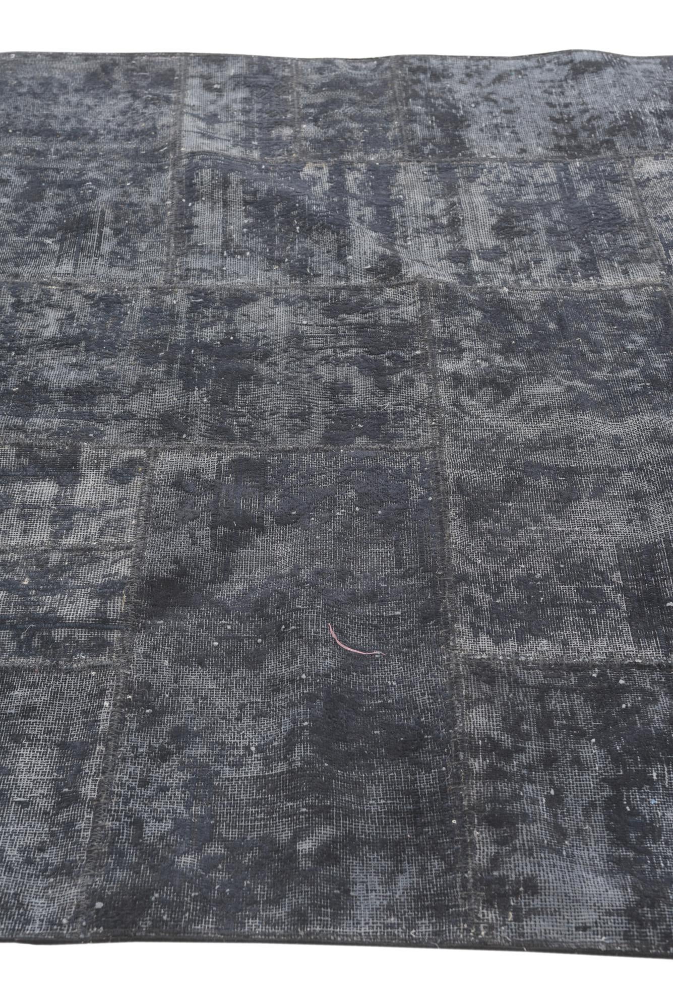 5' 8 x 7' 10 Hand Knotted Ultra Vintage Persian Wool Rug