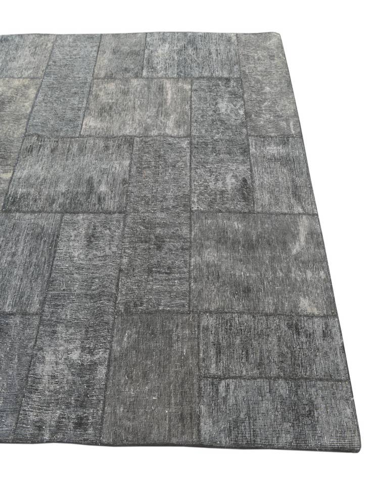 Detail image of 5' 8 x 8'  Hand Knotted Ultra Vintage Persian Wool Rug