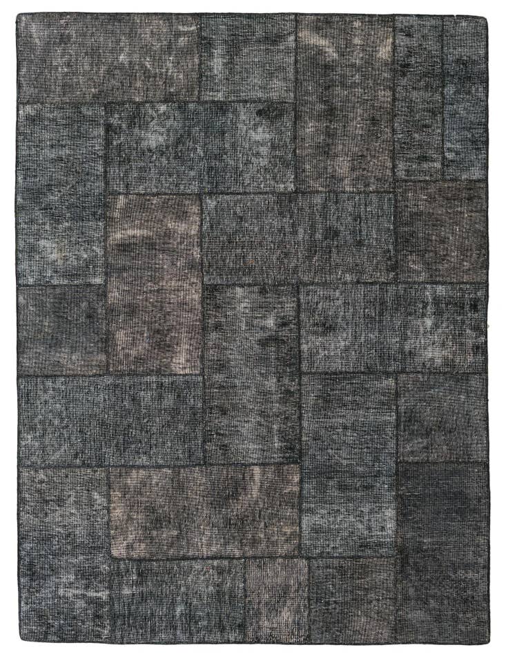 Detail image of 5' 8 x 8' Hand Knotted Ultra Vintage Persian Wool Rug