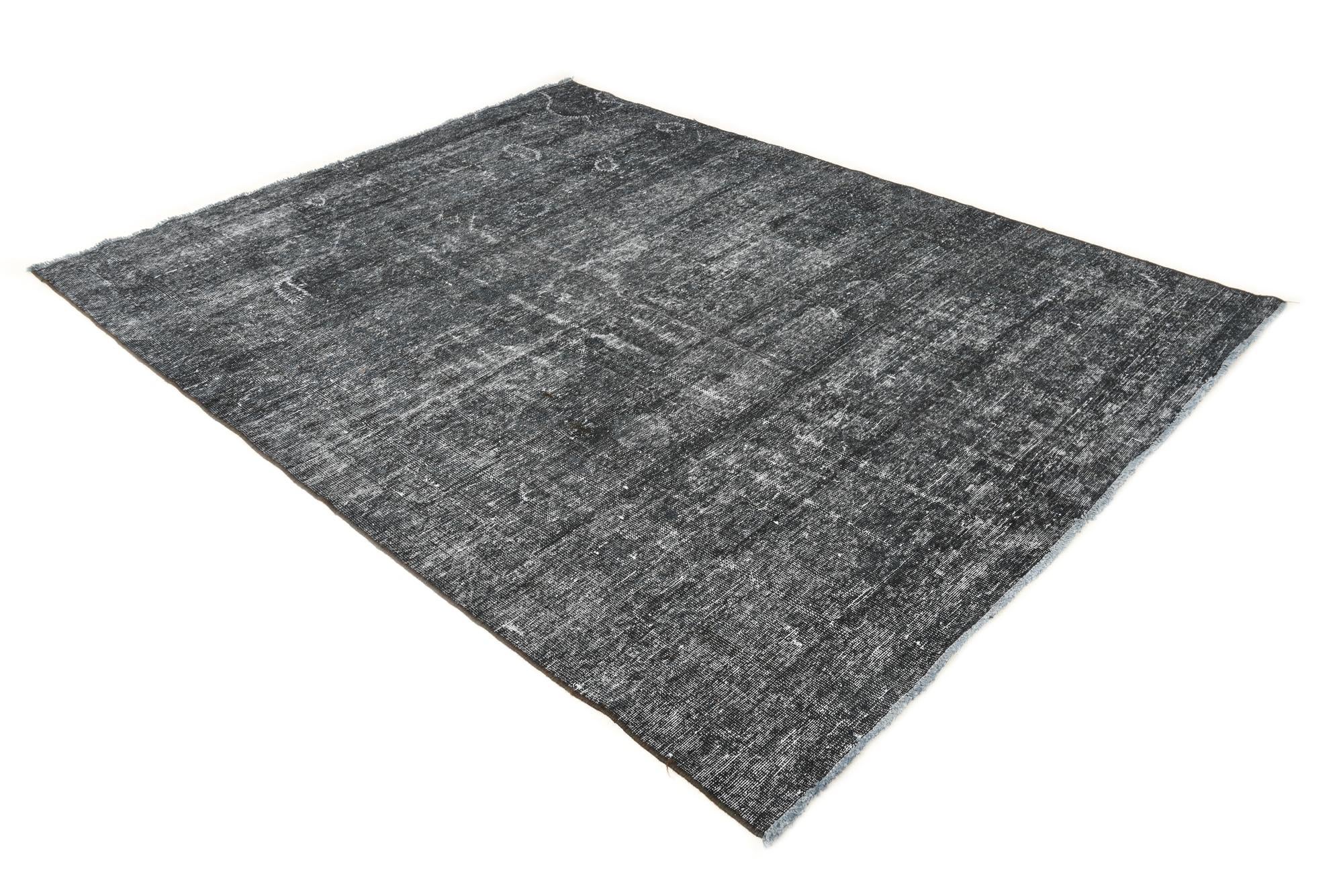 6' 10 x 9' 7 Hand Knotted Ultra Vintage Persian Wool Rug