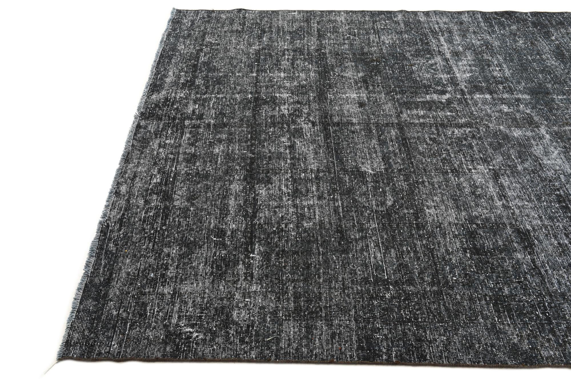 6' 10 x 9' 7 Hand Knotted Ultra Vintage Persian Wool Rug
