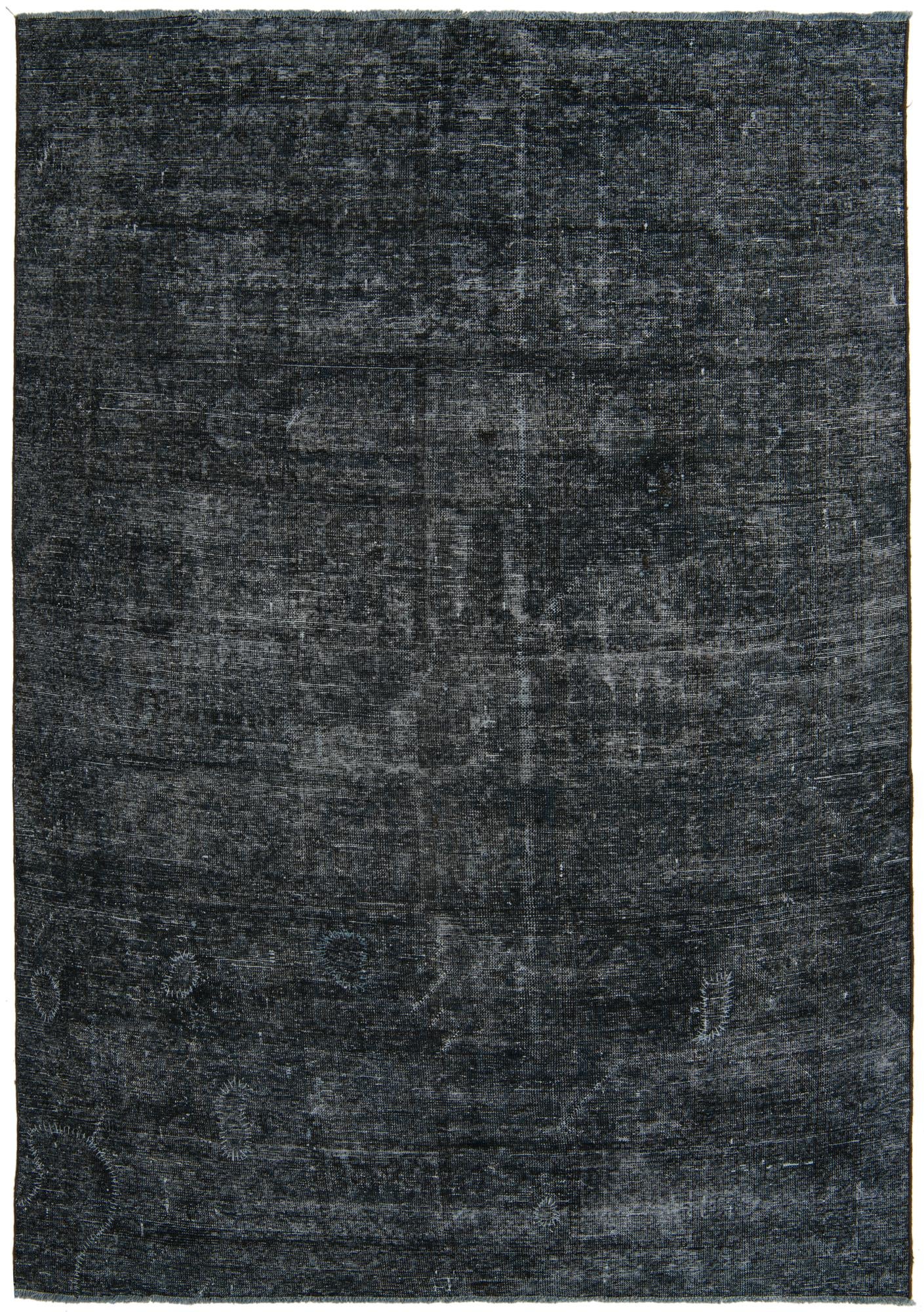6' 10 x 9' 7 Hand Knotted Ultra Vintage Persian Wool Rug
