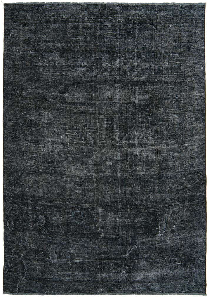 6' 10 x 9' 7 Hand Knotted Ultra Vintage Persian Wool Rug