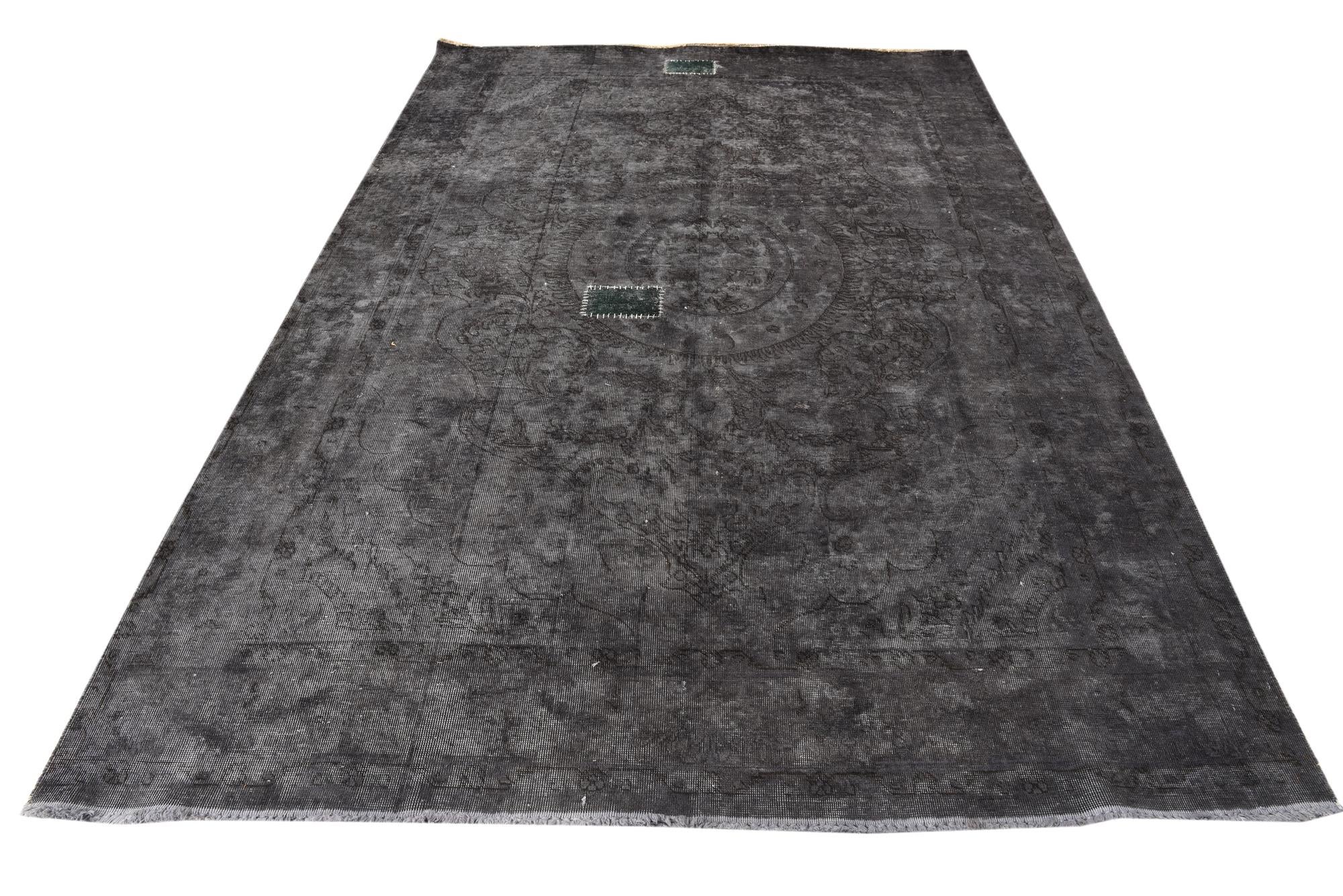 6' 7 x 9' 8 Hand Knotted Ultra Vintage Persian Wool Rug