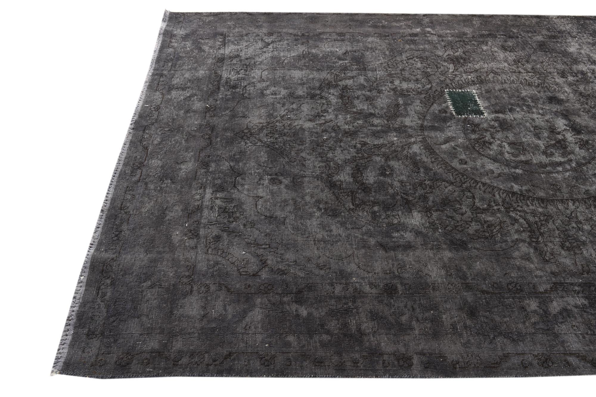 6' 7 x 9' 8 Hand Knotted Ultra Vintage Persian Wool Rug
