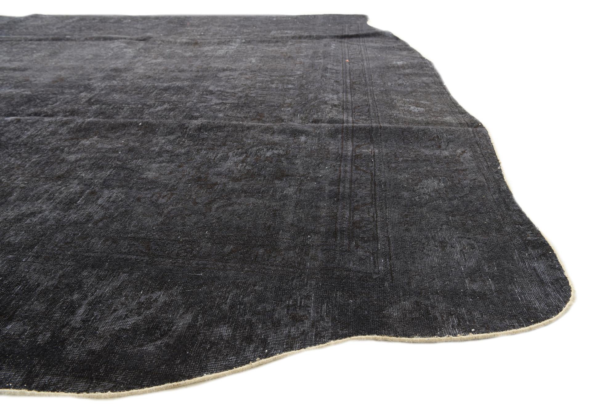 9' 9 x 12' 6 Hand Knotted Ultra Vintage Persian Wool Rug
