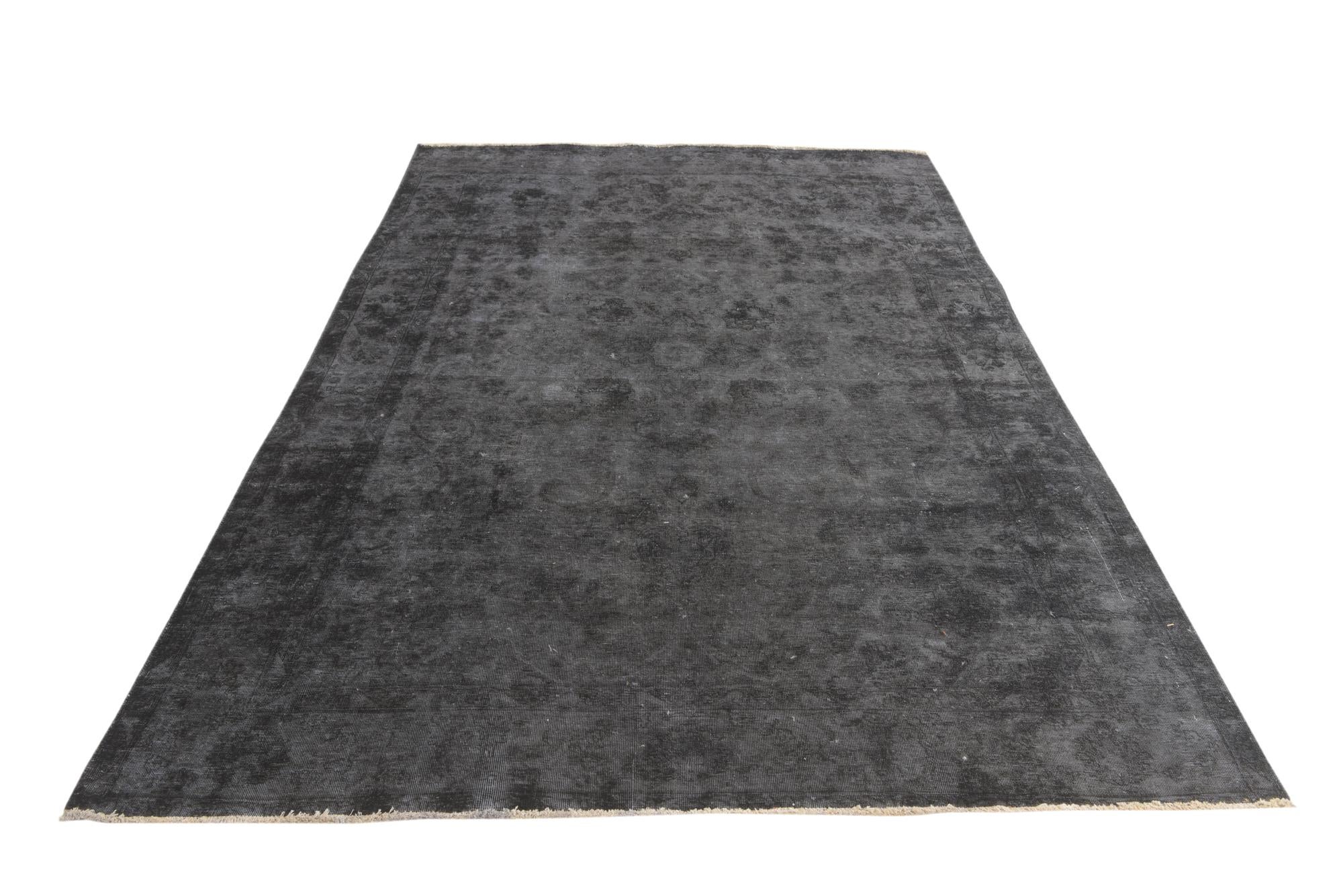 6' 5 x 9' 6 Hand Knotted Ultra Vintage Persian Wool Rug