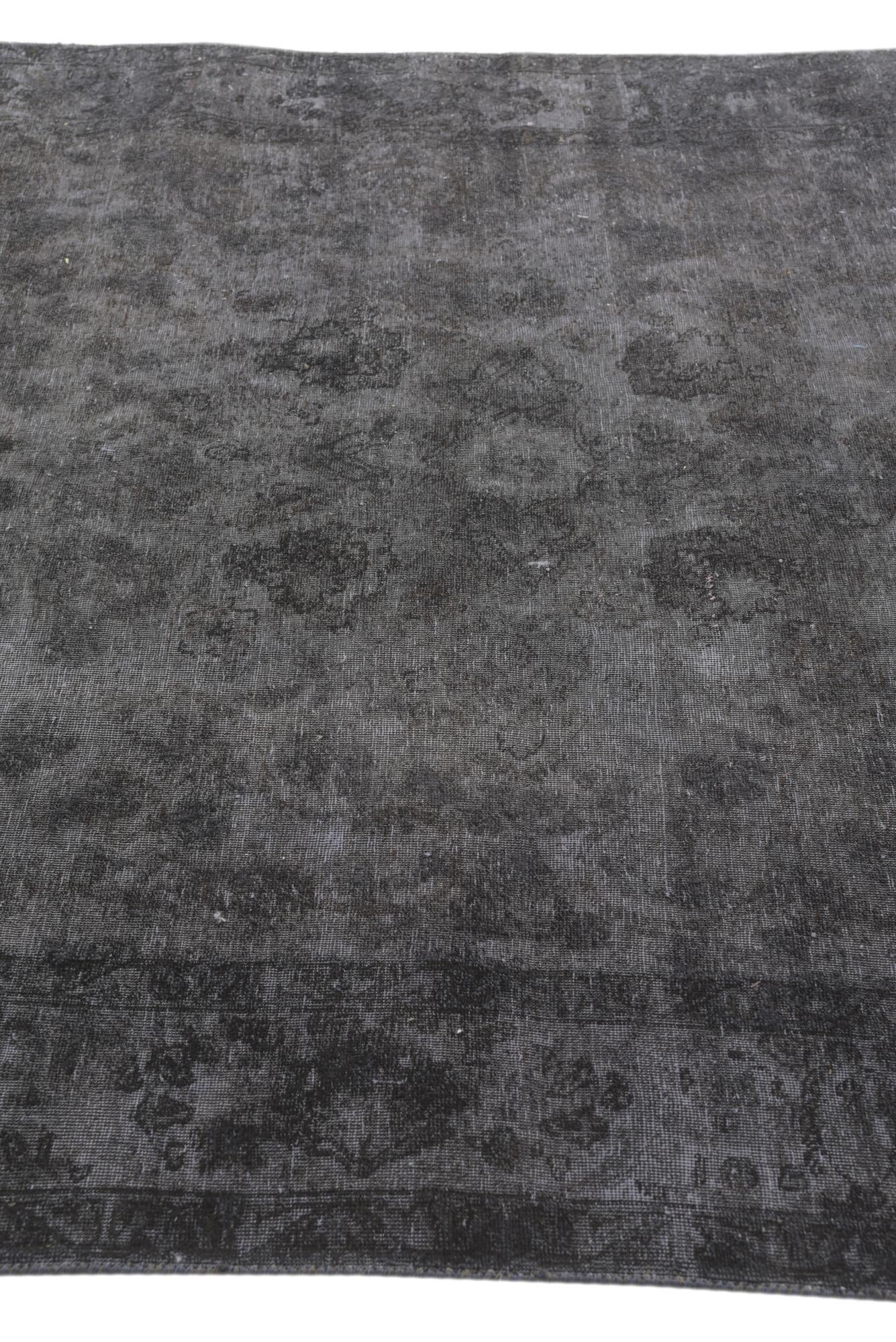 6' 5 x 9' 6 Hand Knotted Ultra Vintage Persian Wool Rug
