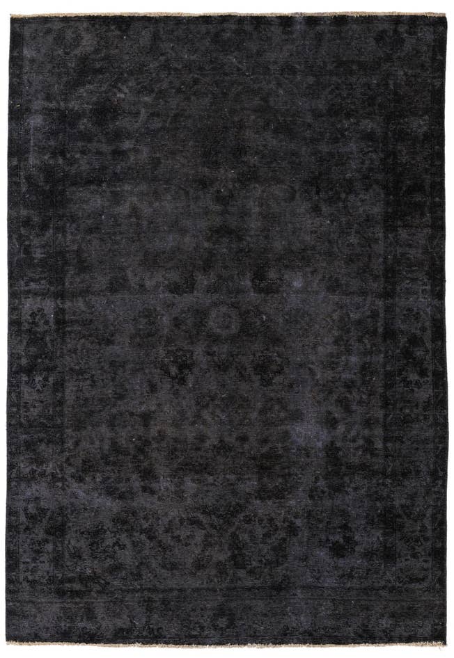 Detail image of 6' 5 x 9' 6 Hand Knotted Ultra Vintage Persian Wool Rug