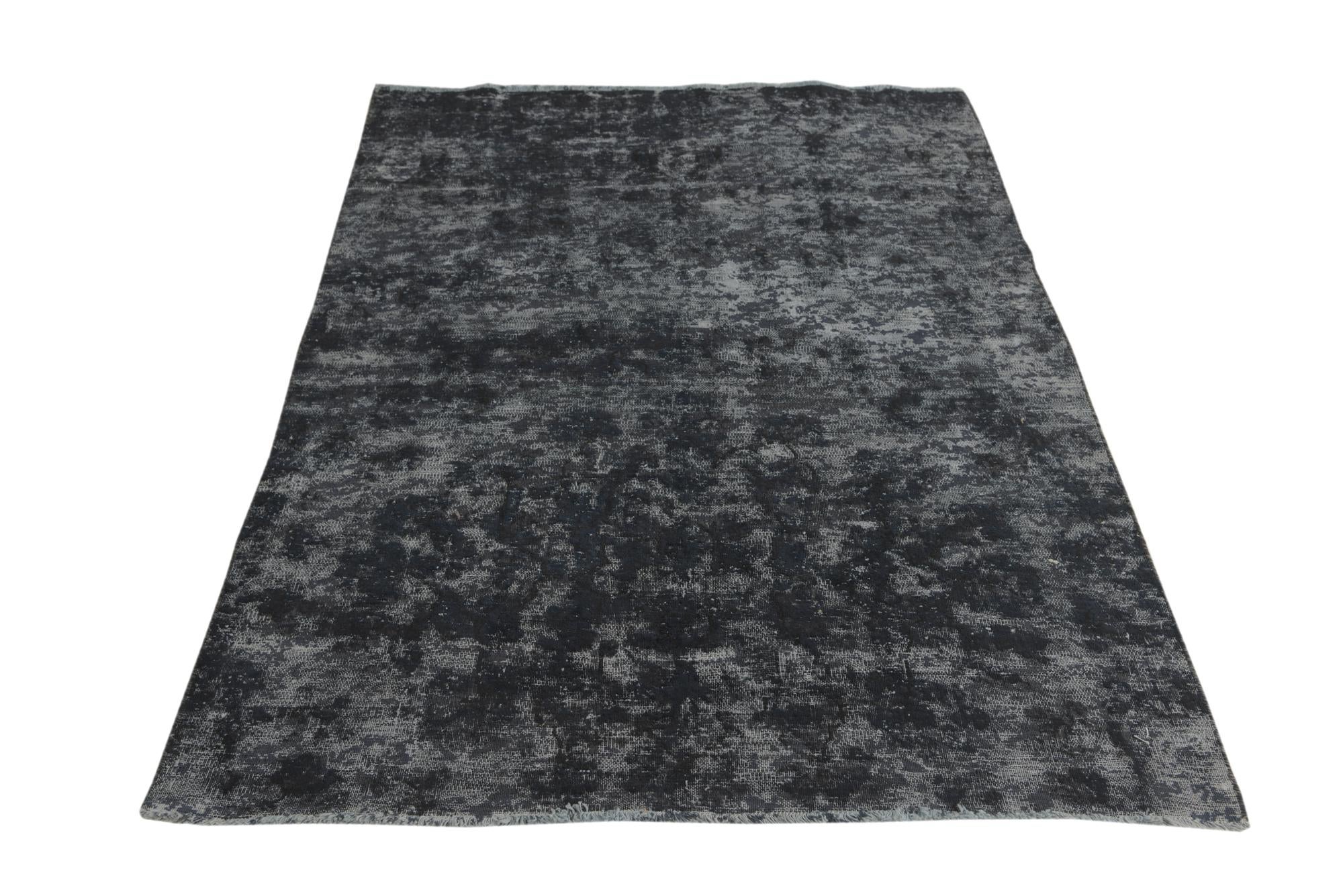4' 2 x 6' 1 Hand Knotted Ultra Vintage Persian Wool Rug
