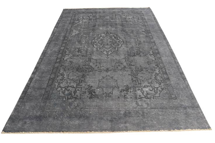 Detail image of 7' 5 x 11' 5 Hand Knotted Ultra Vintage Persian Wool Rug