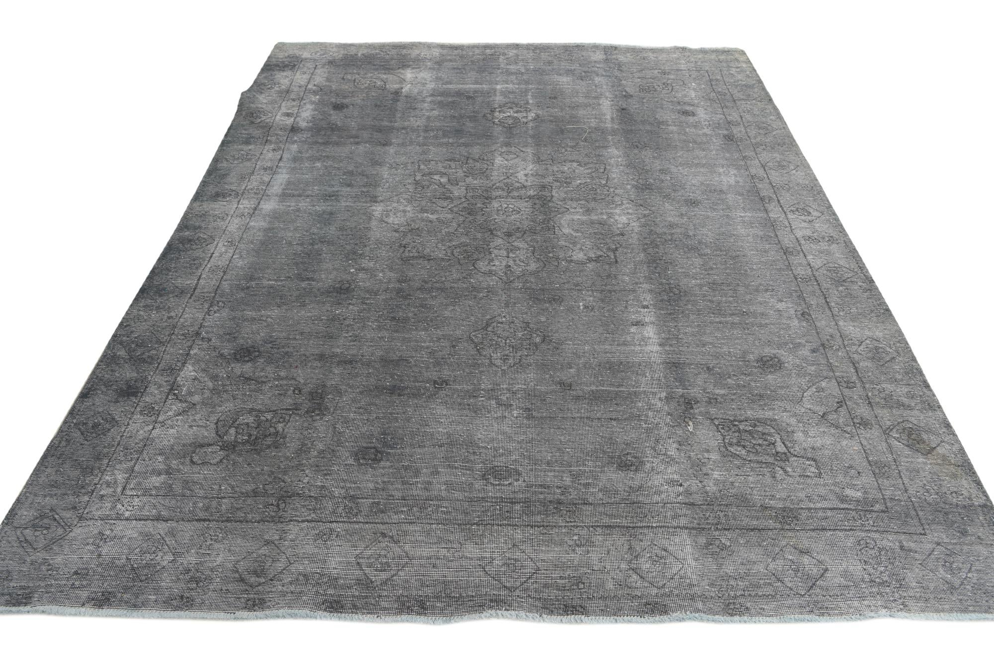 7' 8 x 10' 2 Hand Knotted Ultra Vintage Persian Wool Rug