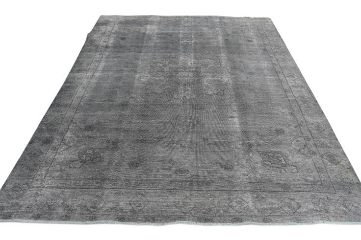 Detail image of 7' 8 x 10' 2 Hand Knotted Ultra Vintage Persian Wool Rug