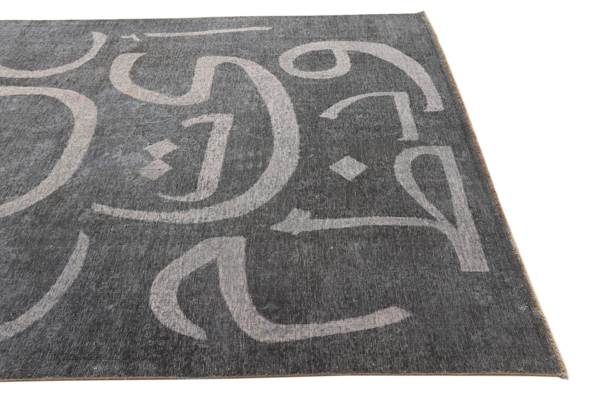 6' 8 x 9' Hand Knotted Ultra Vintage Persian Wool Rug