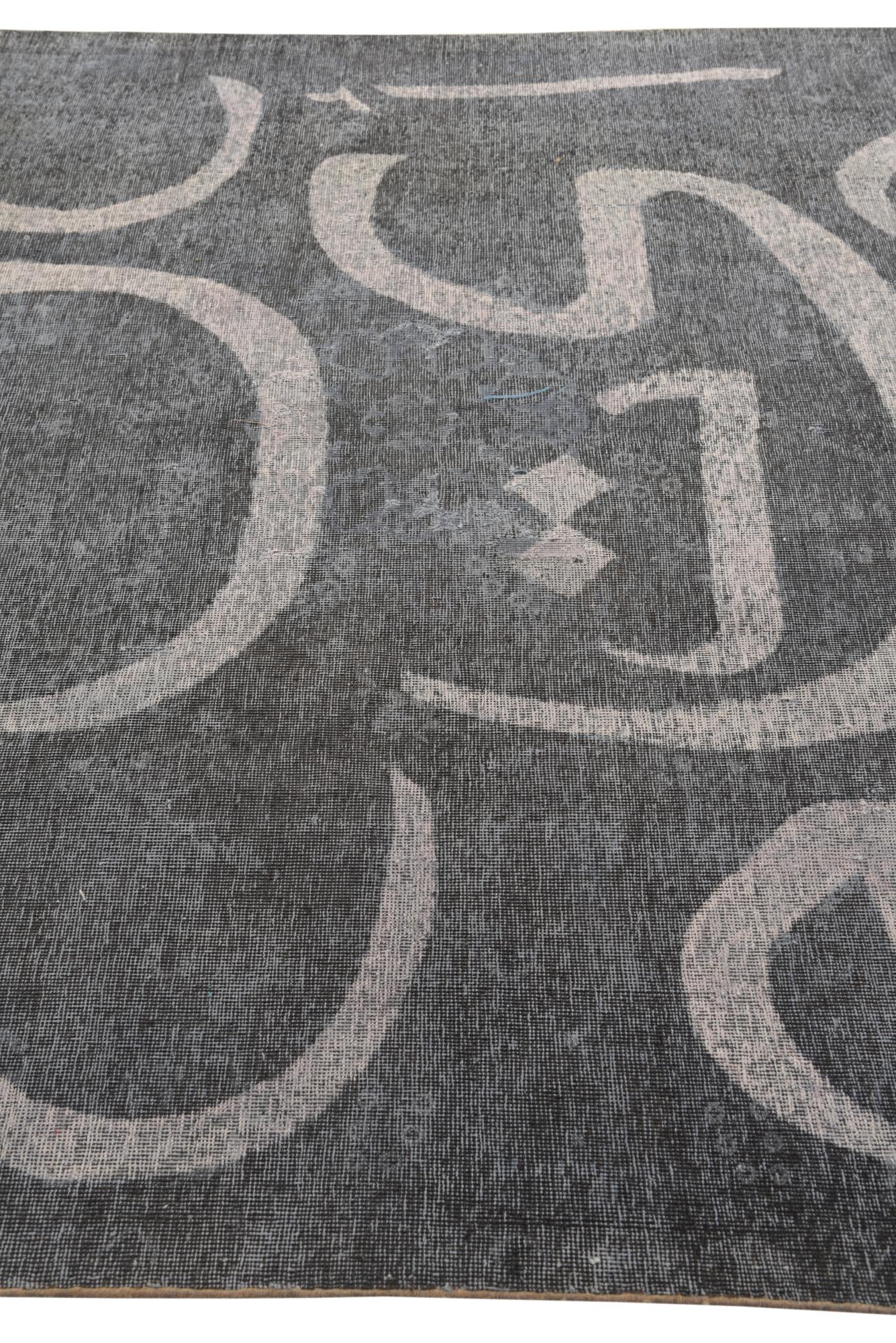 6' 8 x 9' Hand Knotted Ultra Vintage Persian Wool Rug