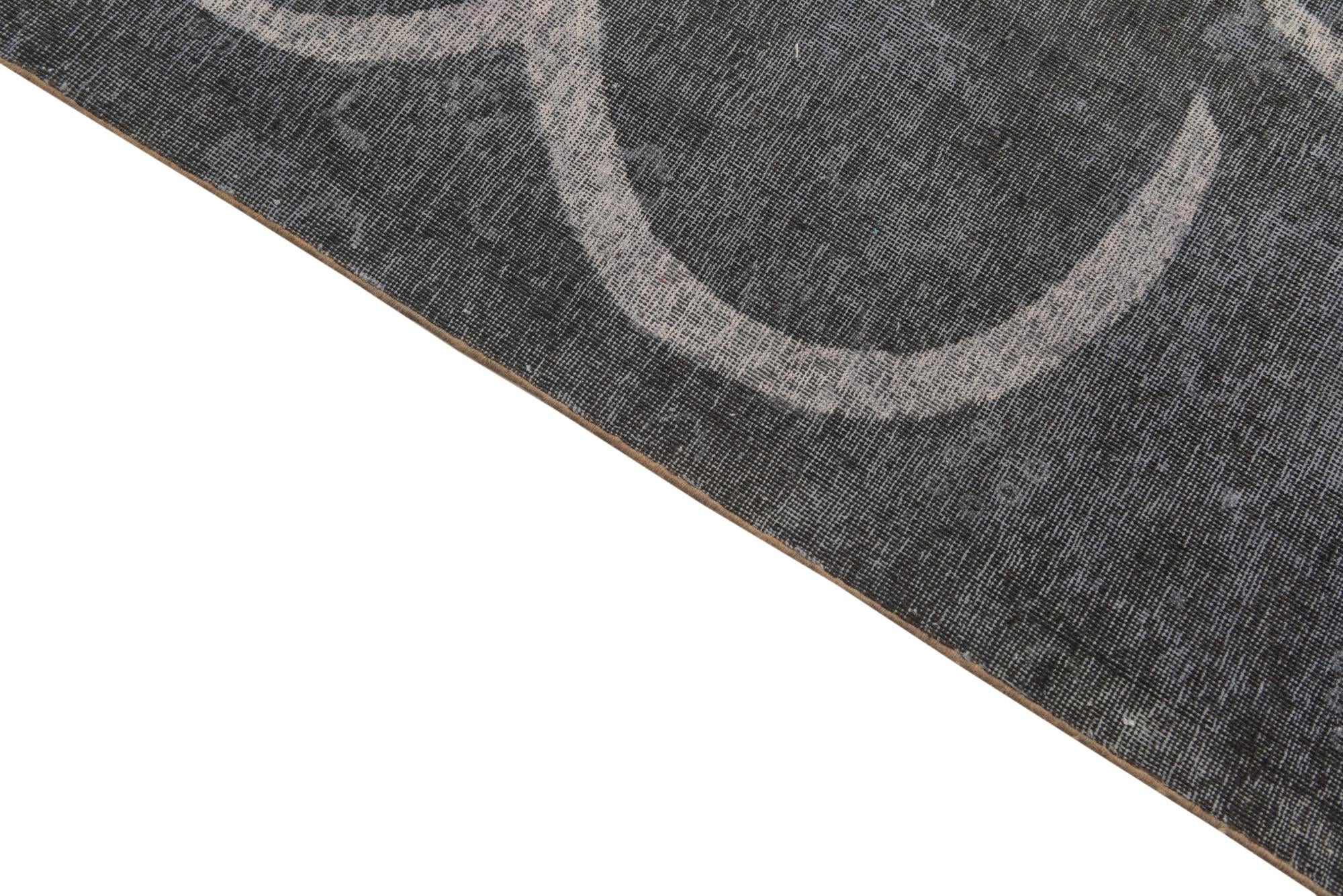 6' 8 x 9' Hand Knotted Ultra Vintage Persian Wool Rug