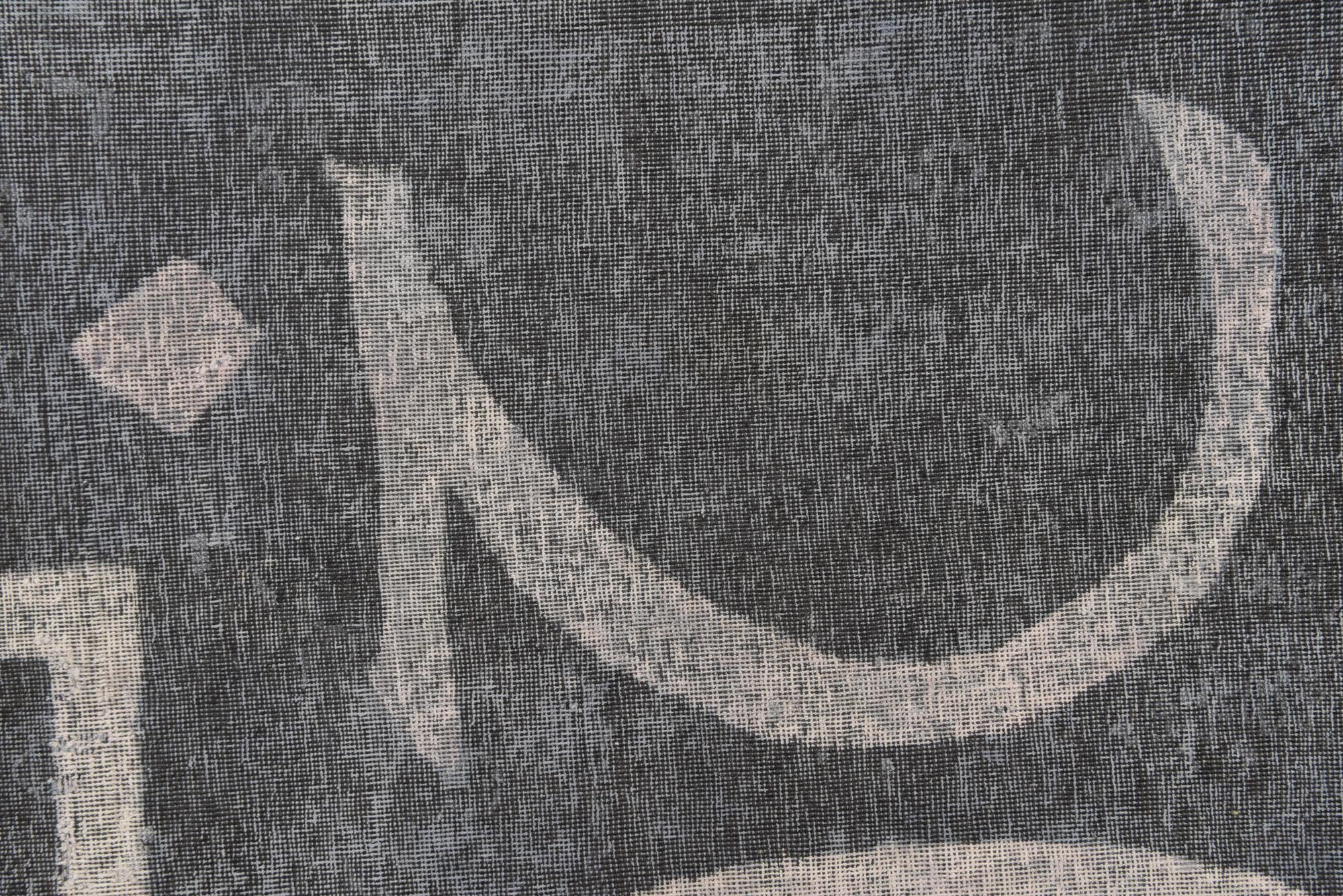 6' 8 x 9' Hand Knotted Ultra Vintage Persian Wool Rug