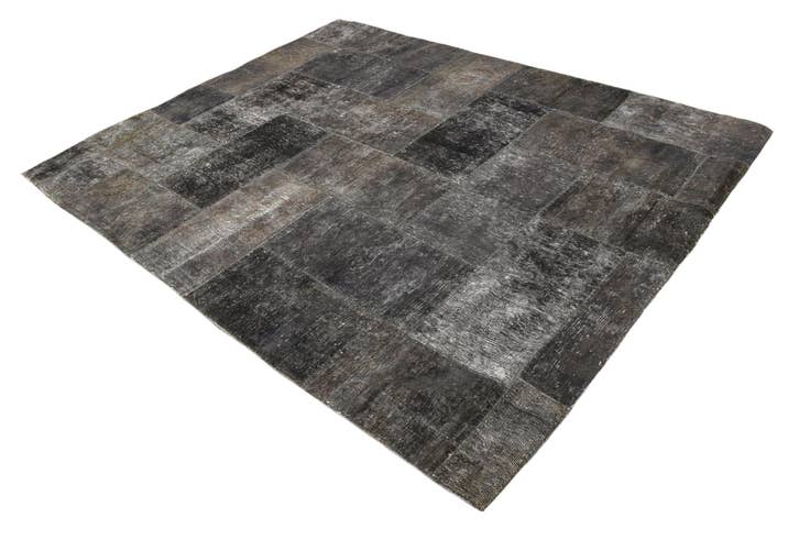 Detail image of 6' 9 x 8' 6 Hand Knotted Ultra Vintage Persian Wool Rug