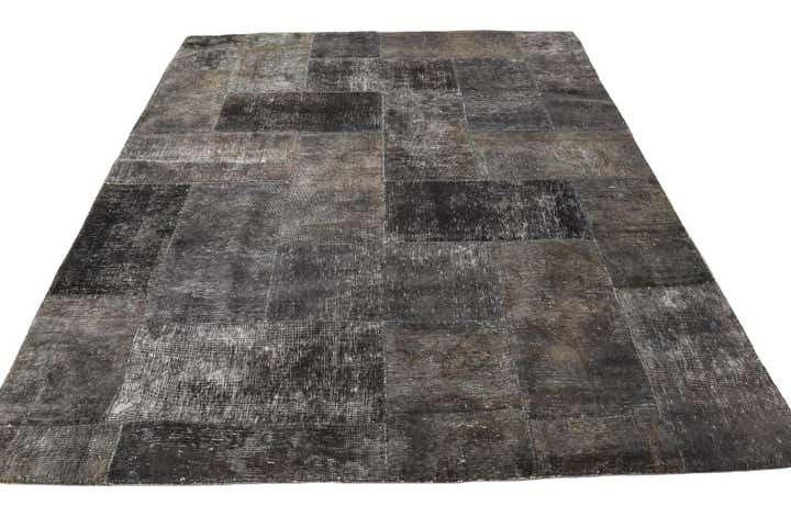 6' 9 x 8' 6 Hand Knotted Ultra Vintage Persian Wool Rug