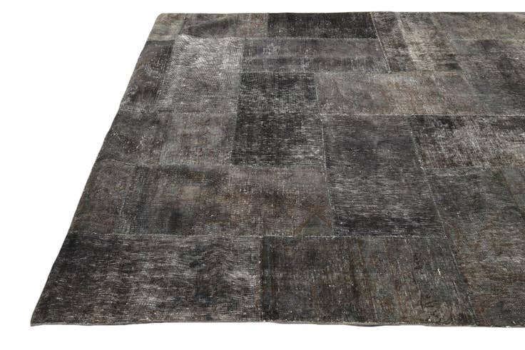 Detail image of 6' 9 x 8' 6 Hand Knotted Ultra Vintage Persian Wool Rug