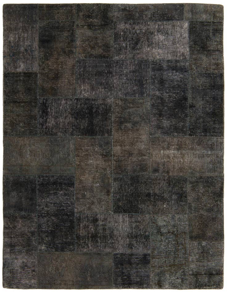 Detail image of 6' 9 x 8' 6 Hand Knotted Ultra Vintage Persian Wool Rug