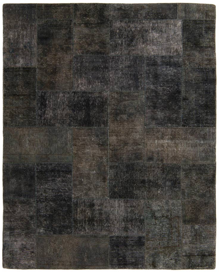 Detail image of 6' 9 x 8' 6 Hand Knotted Ultra Vintage Persian Wool Rug