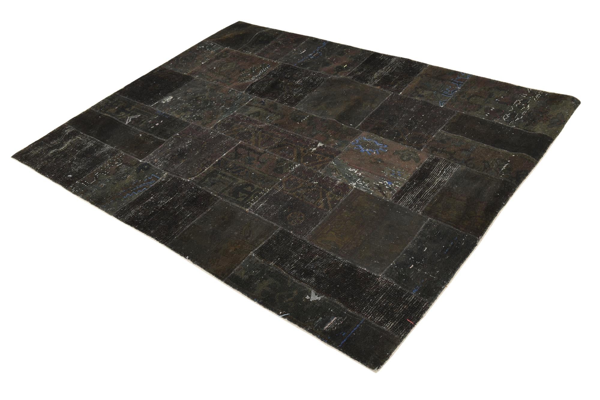 5' 2 x 6' 8 Hand Knotted Ultra Vintage Persian Wool Rug