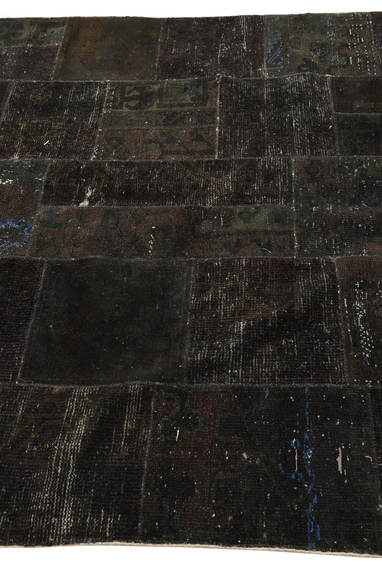5' 2 x 6' 8 Hand Knotted Ultra Vintage Persian Wool Rug