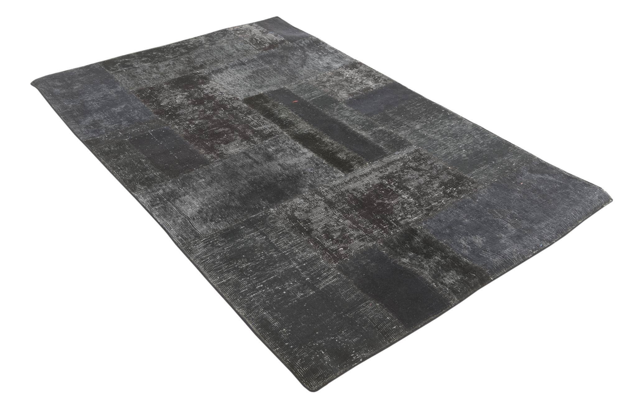4' 6 x 6' 10 Hand Knotted Ultra Vintage Persian Wool Rug