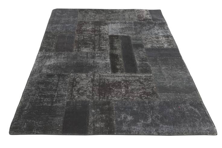 Detail image of 4' 6 x 6' 10 Hand Knotted Ultra Vintage Persian Wool Rug