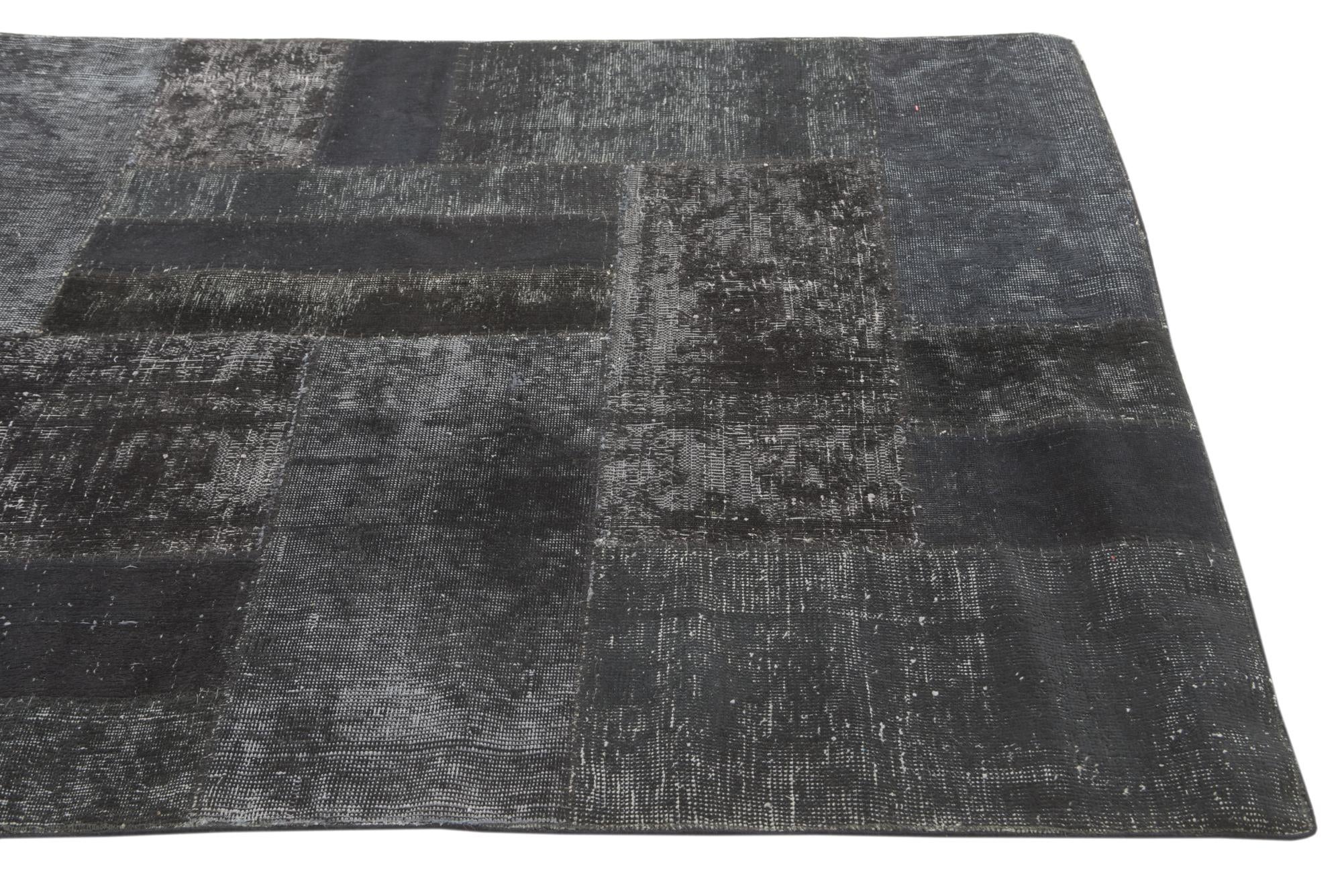 4' 6 x 6' 10 Hand Knotted Ultra Vintage Persian Wool Rug