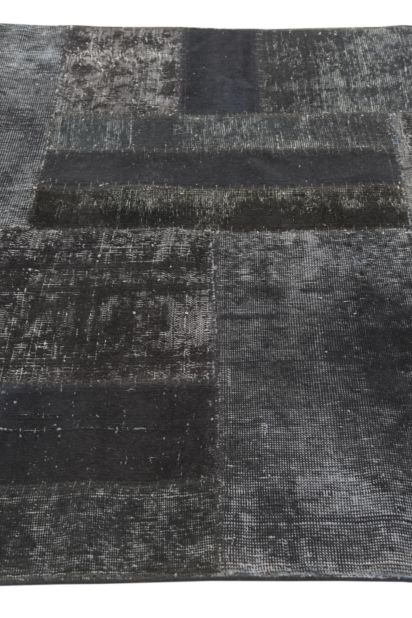 4' 6 x 6' 10 Hand Knotted Ultra Vintage Persian Wool Rug