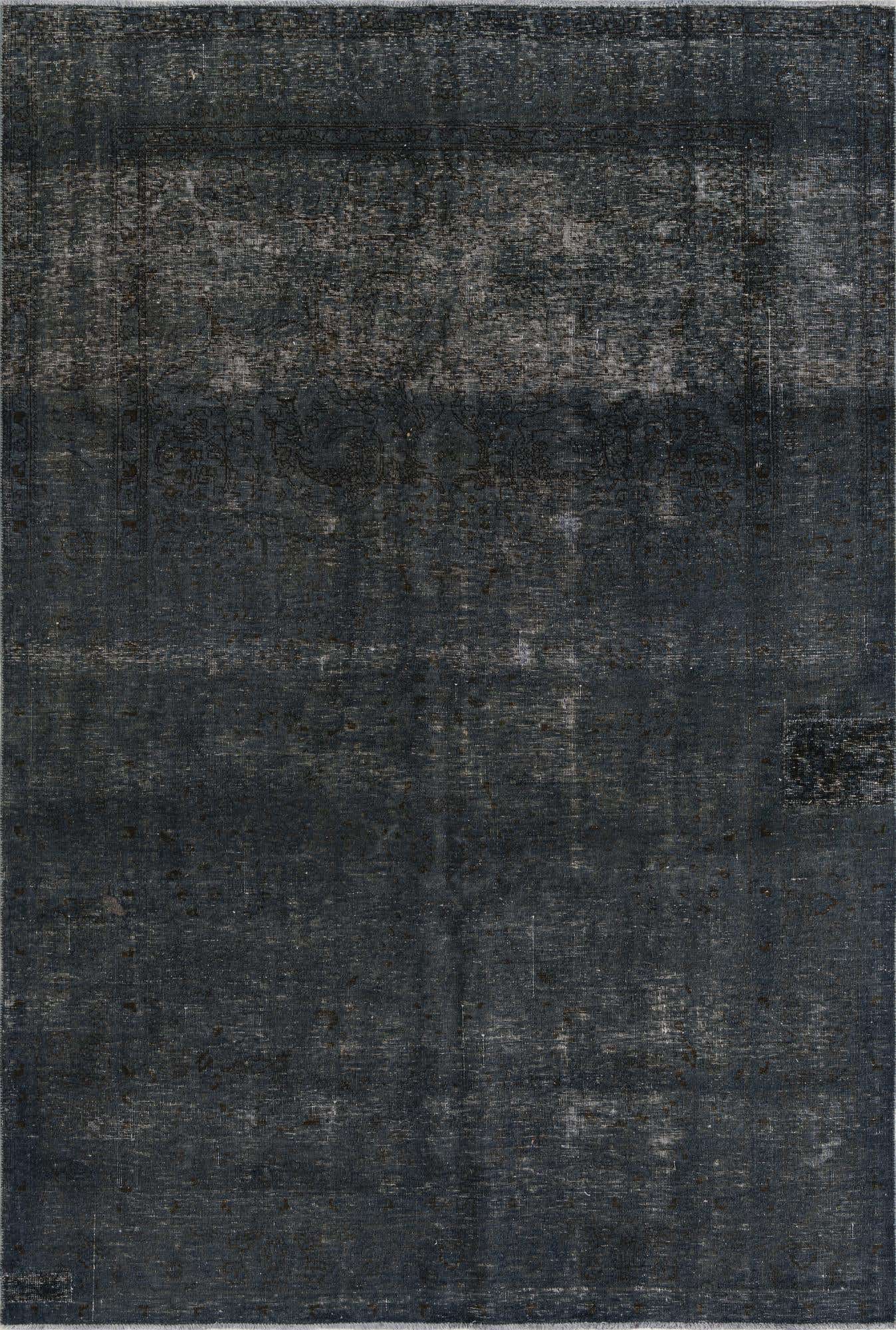 6' 7 x 9' 7 Hand Knotted Ultra Vintage Persian Wool Rug