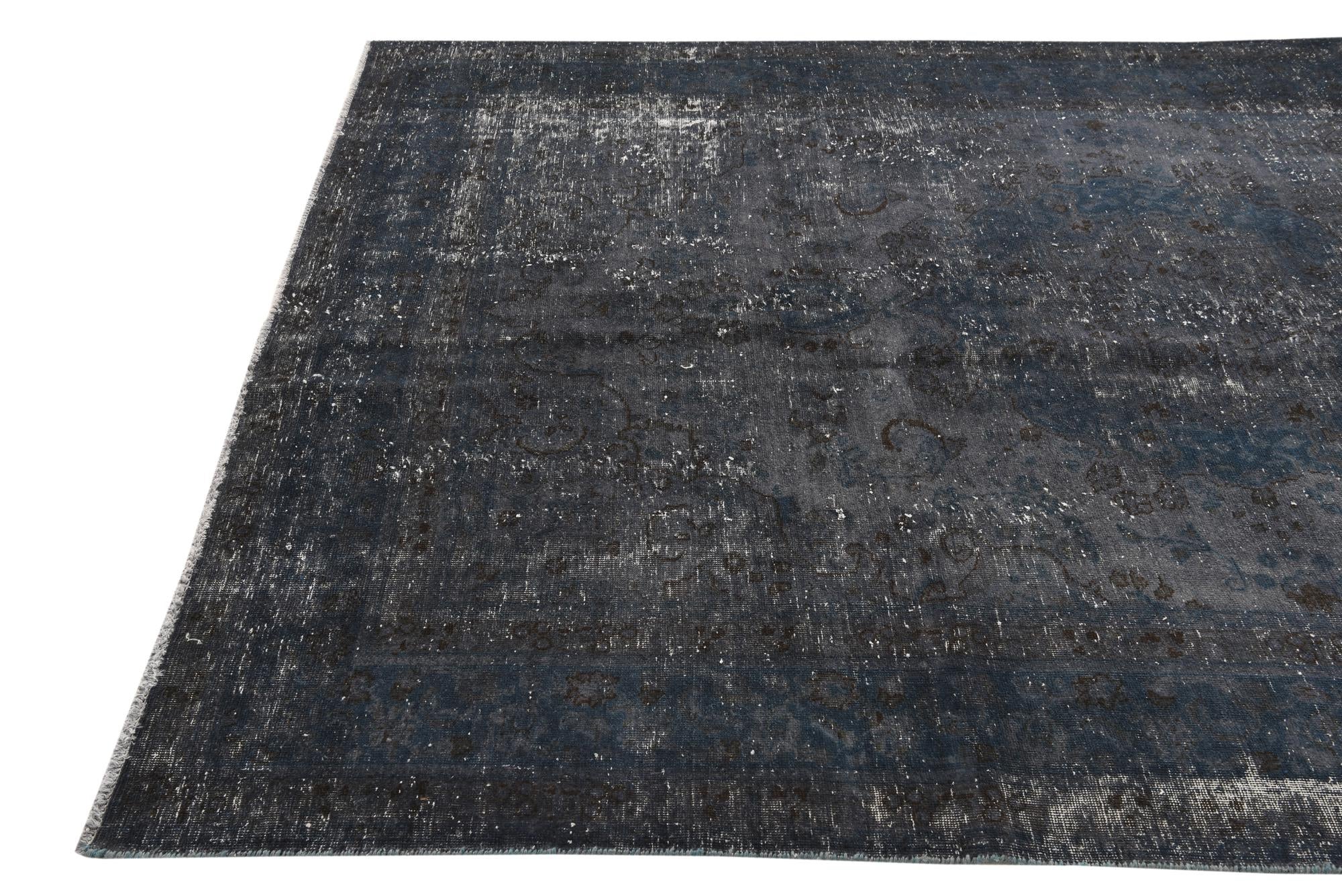6' 5 x 9' 7 Hand Knotted Ultra Vintage Persian Wool Rug