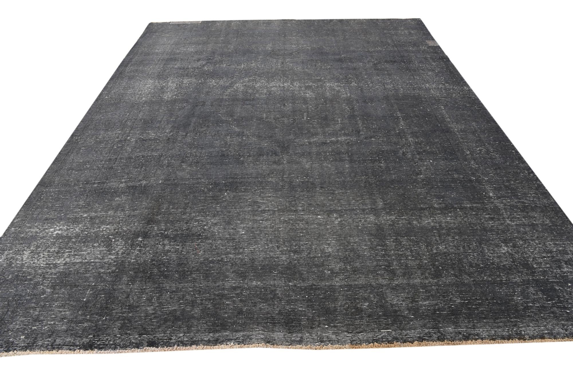 9' 7 x 12' 5 Hand Knotted Ultra Vintage Persian Wool Rug