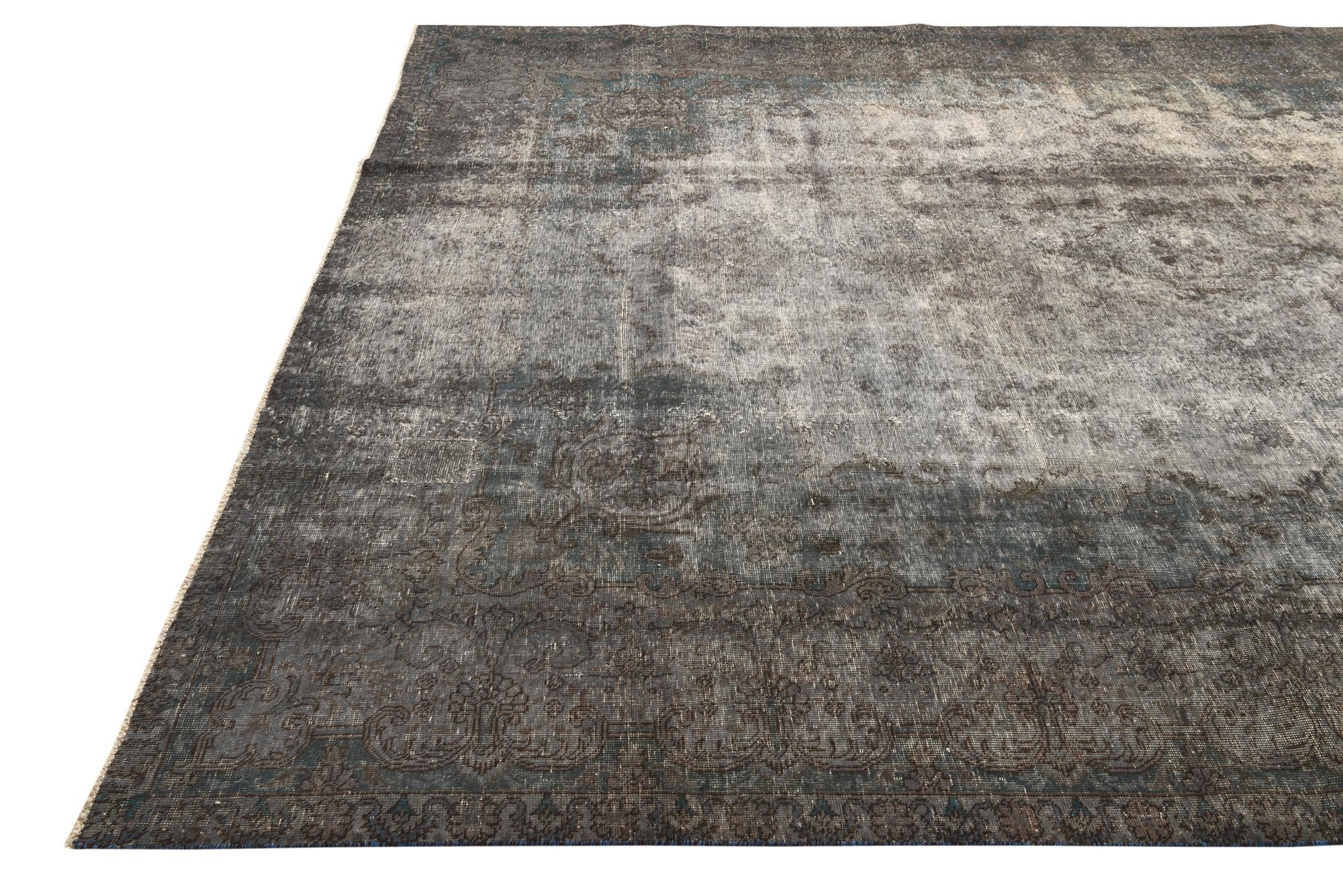 9' 6 x 12' 8 Hand Knotted Ultra Vintage Persian Wool Rug