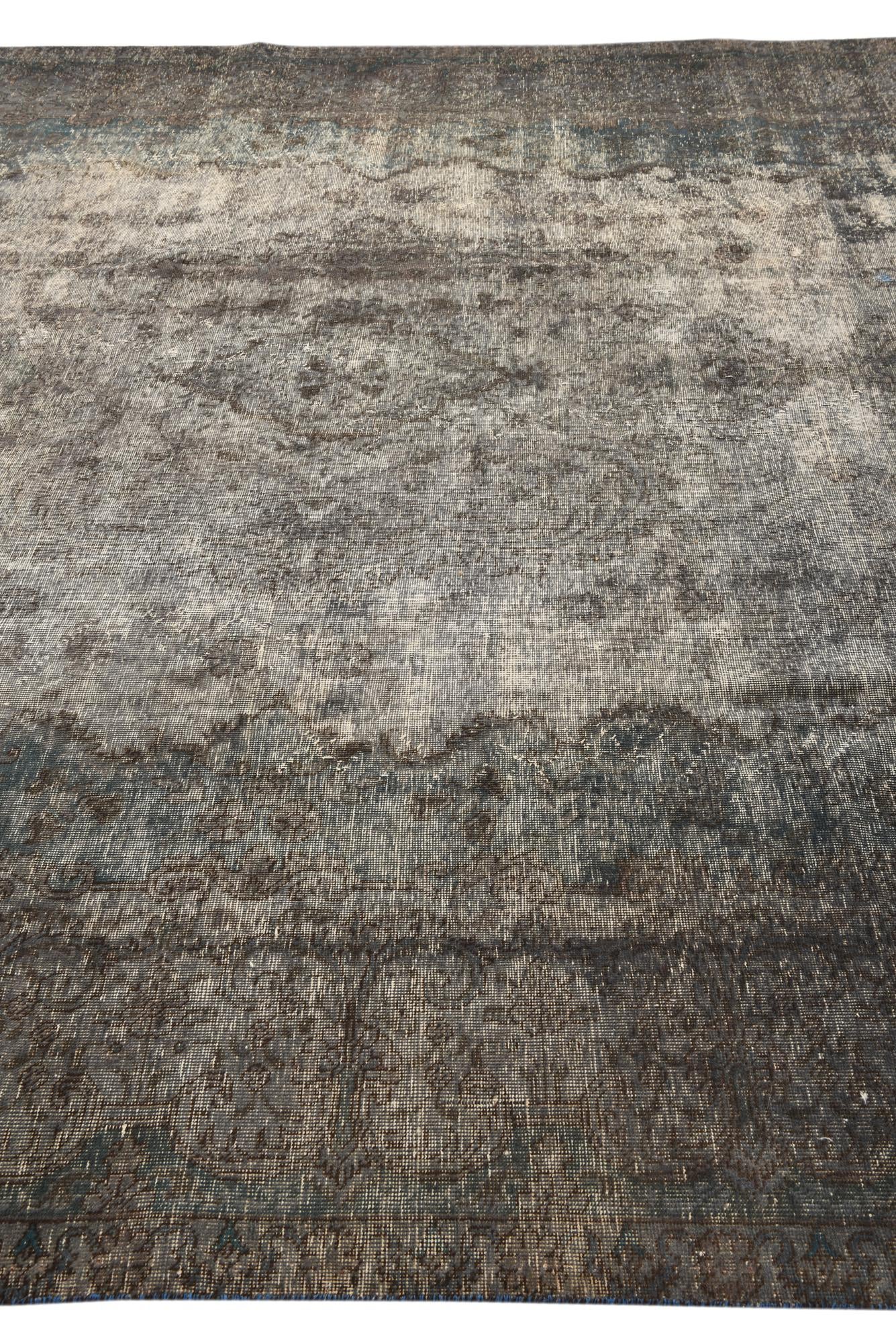 9' 6 x 12' 8 Hand Knotted Ultra Vintage Persian Wool Rug