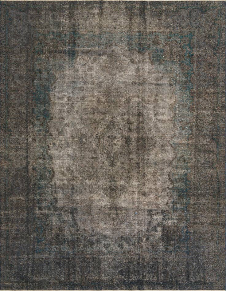 Detail image of 9' 6 x 12' 8 Hand Knotted Ultra Vintage Persian Wool Rug