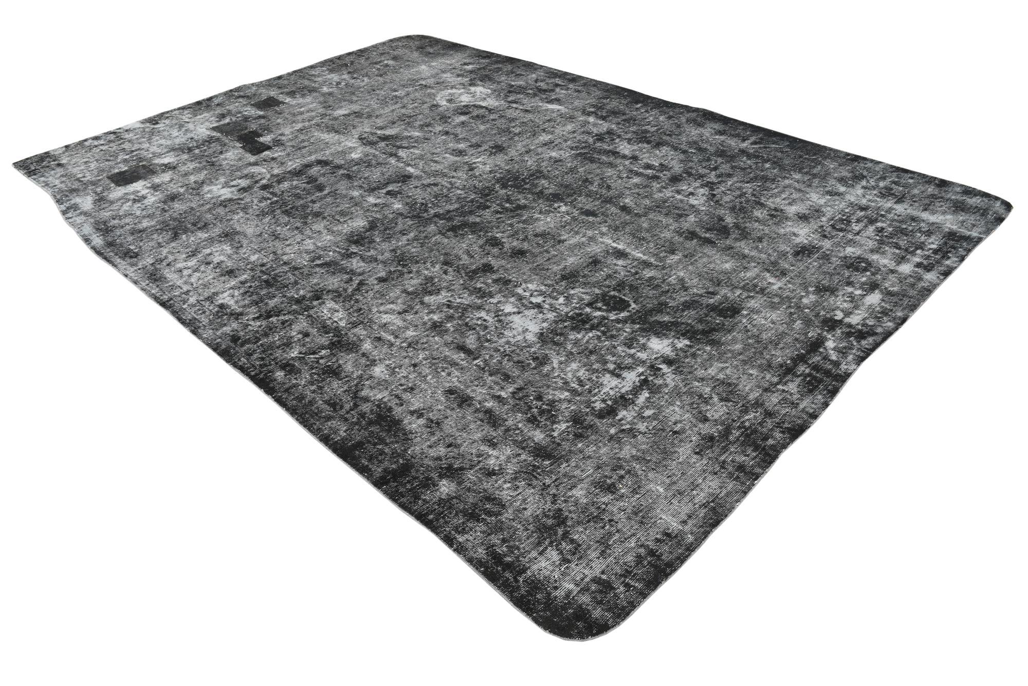 9' x 12' 3 Hand Knotted Ultra Vintage Persian Wool Rug