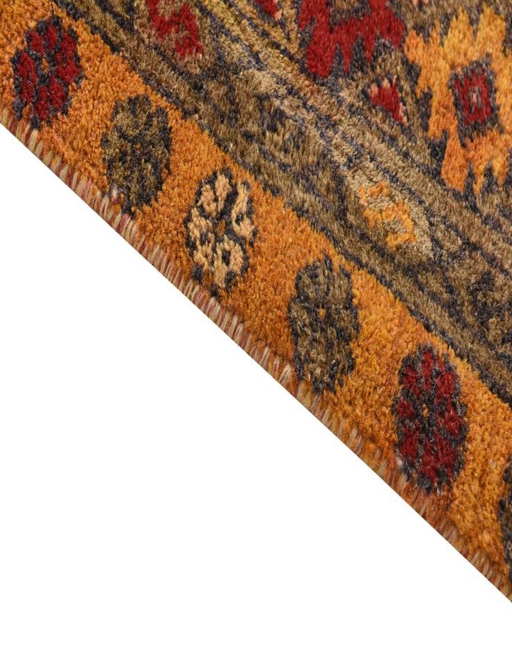 Detail image of 5' 6 x 8'  Hand Knotted Ultra Vintage Persian Wool Rug