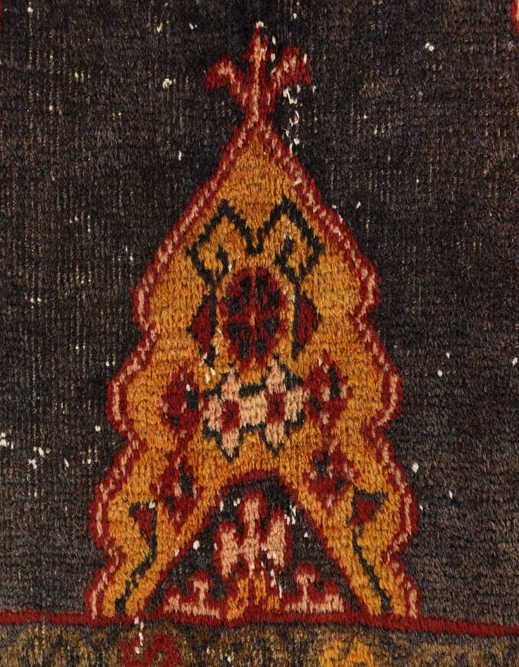 Detail image of 5' 6 x 8'  Hand Knotted Ultra Vintage Persian Wool Rug