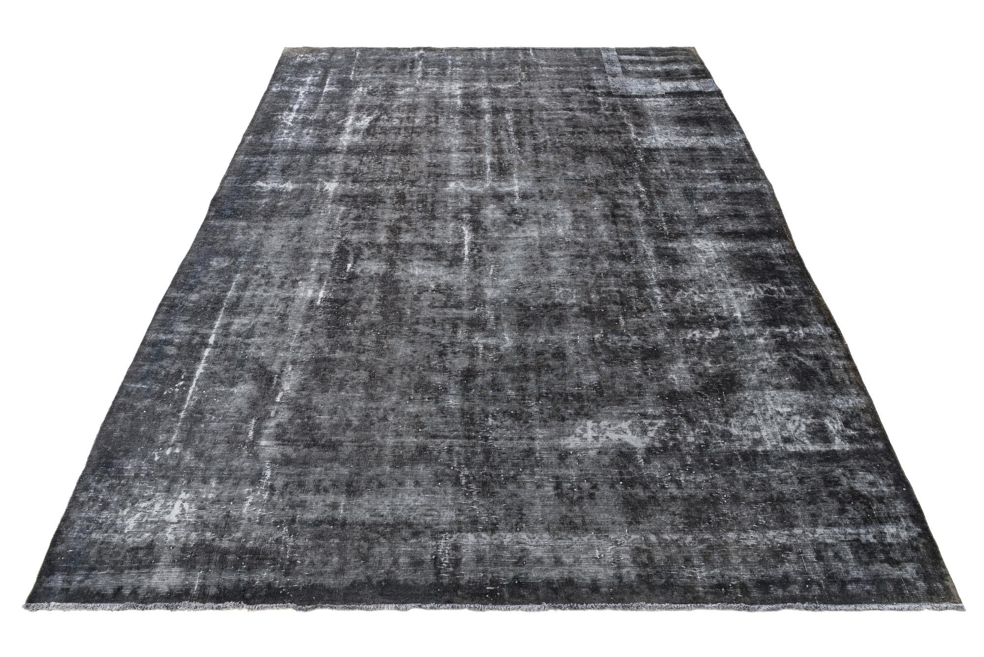 9' 5 x 12' 1 Hand Knotted Ultra Vintage Persian Wool Rug